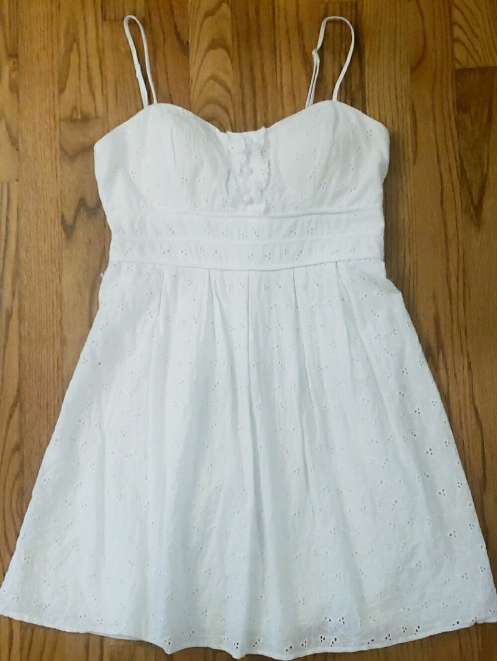 City Studio White Eyelet Sundress Size: 11